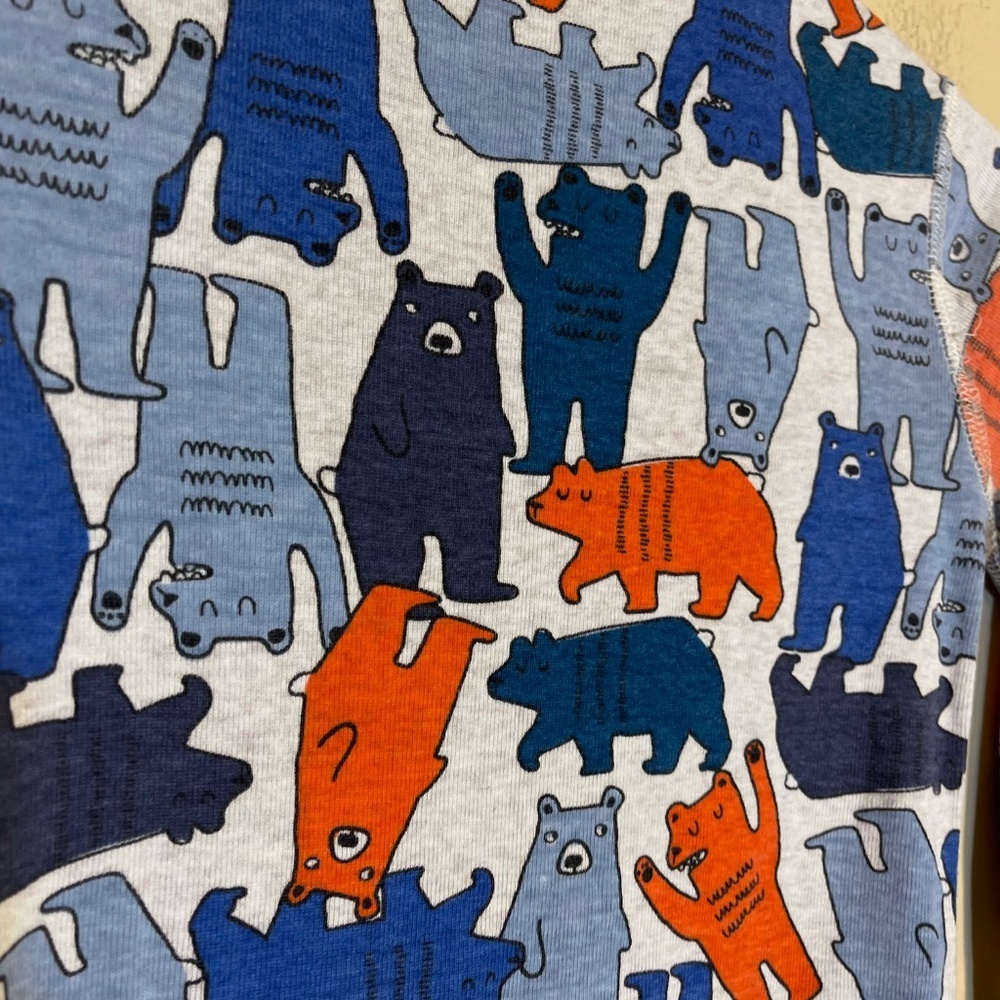 Hanna Andersson Blue and Orange Kids Pajamas Top - Picture 3 of 6